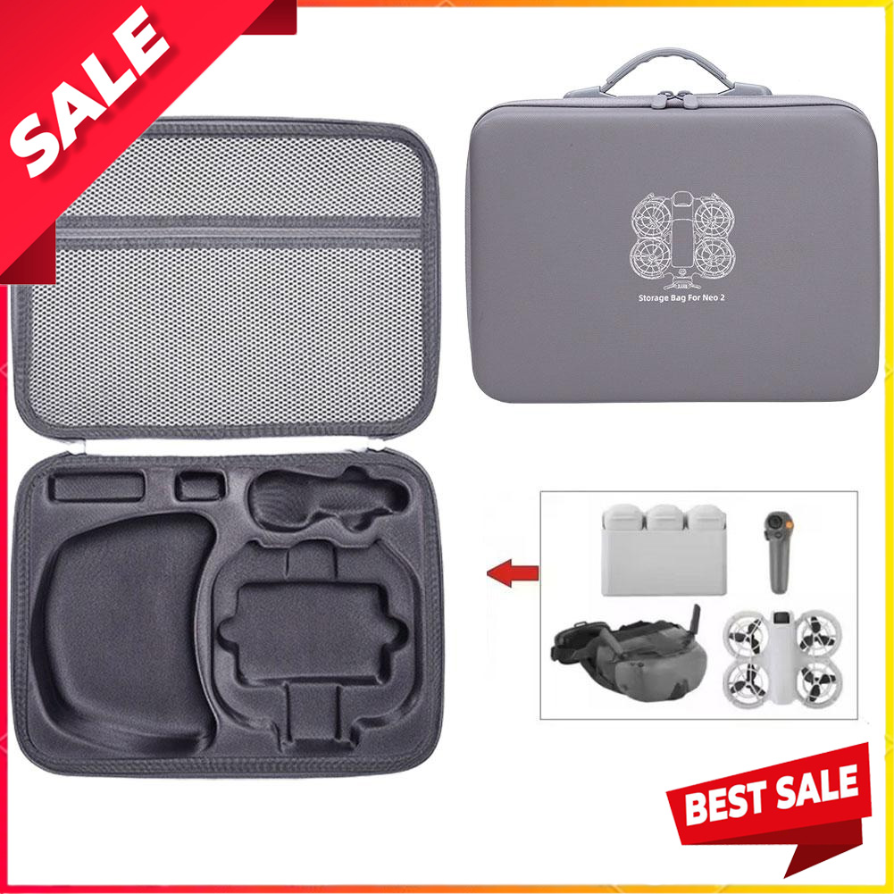 Drone Carrying Case - กระเป๋าสะพายแบบพกพาสำหรับโดรน DJI Neo2 กล่องใส่สำหรับชุดเซ็นเซอร์ตรวจจับการเคลื่อนไหว DJI Neo2