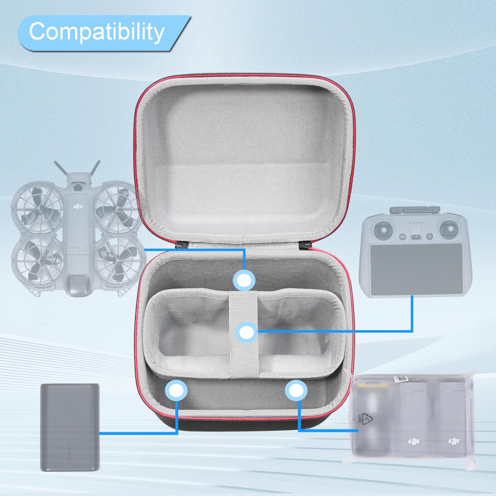 กระเป๋าพกพาสำหรับ DJI Neo 2 Fl - Drone Carrying Case บทวิจารณ์และราคา